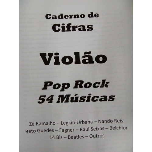 Caderno de Cavaquinho 54 Músicas com cifras solos e ritmos