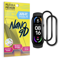 Kit com 2 Películas Protetoras Mi Band 6 Premium Nano 9D - Armyshield Menor preço em Kit com 2 Películas Protetoras Mi Band 6 Premium Nano 9D - Armyshield