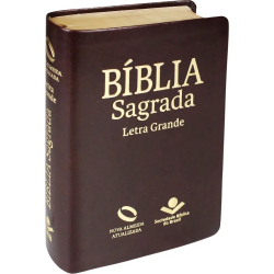 Bíblia Sagrada Letra Grande Índice - Linguagem Fácil - Couro Marrom é boa?