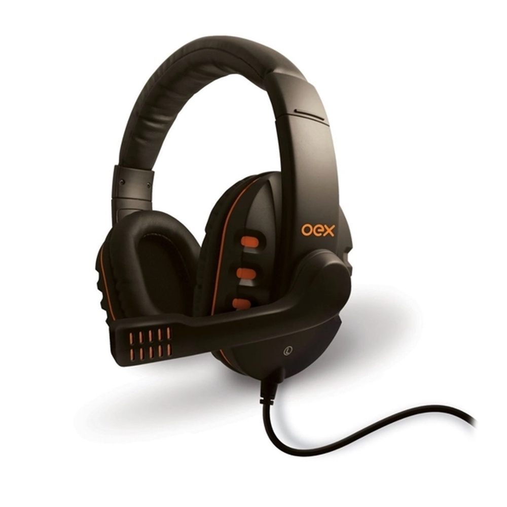 Headset Gamer Target HS203 Conexão USB 50.6401 Preto/Laranja Oex no