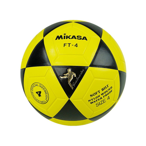 Bola De Futevolei Mikasa FT-4 Couro - Amarelo e preto em Promoção