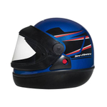 Capacete Integral San Marino Tittanium Azul e Preto tam 58