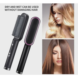 Escova Alisadora De Cabelo Pente Cerâmica Profissional 2 Em1 é boa?