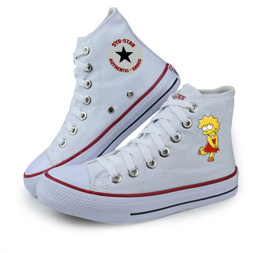 all star cano médio branco