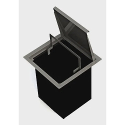 Lixeira Quadrada De Embutir Inox 4 L De Bancada Menor preço em Lixeira Quadrada De Embutir Inox 4 L De Bancada