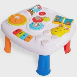 Music Table Mesinha Atividade Infantil Bebe Calesita Com Som Menor preço em Music Table Mesinha Atividade Infantil Bebe Calesita Com Som