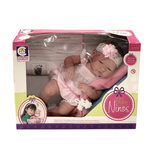 Bebê Conforto Com Boneca La New Reborn Infantil - Cotiplás 1848