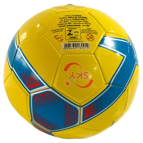 Bola de futebol amarela azul — Playfunstore