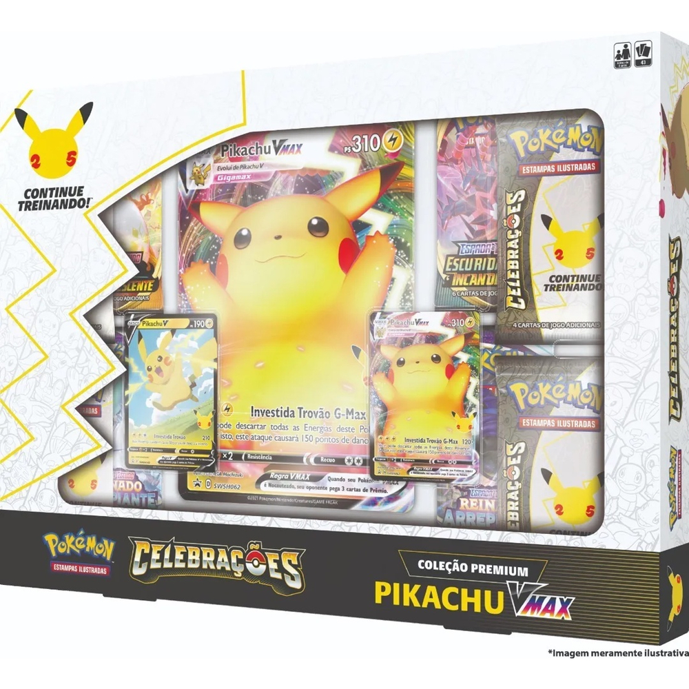 Jogo de Cartas - Pokémon RA - Coleção Pikachu VMAX - Pikachu