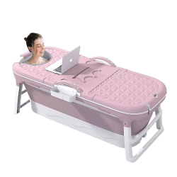 Banheira Ofurô Dobrável Portátil Adulto 148 cm Rosa 260 Litros Com Suporte vg + Menor preço em Banheira Ofurô Dobrável Portátil Adulto 148 cm Rosa 260 Litros Com Suporte vg +