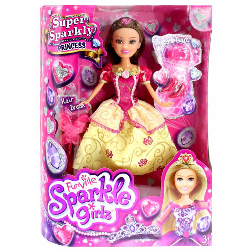 Boneca Para Maquiagem e Penteado Sparkle Girlz Morena - dtc em Promoção na  Americanas