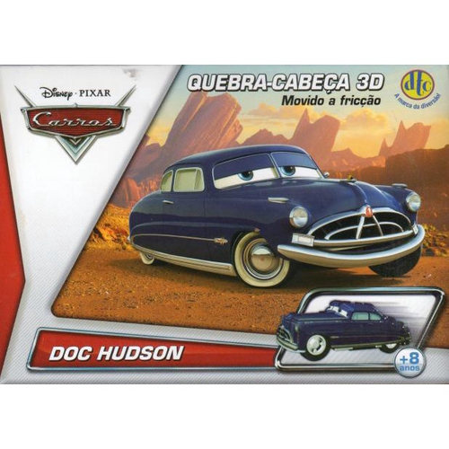 Quebra cabeca 3d carros disney doc hudson dtc