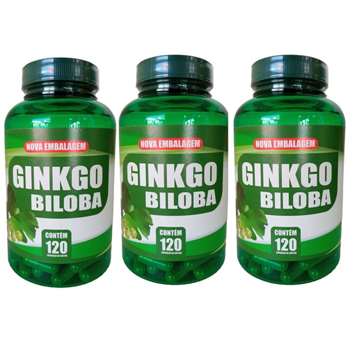 Kit 3 Ginkgo Biloba 500mg 120 Cápsulas - Natuviva Em Promoção | Ofertas ...