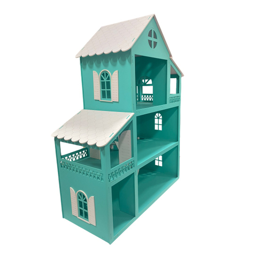 Casinha casa infantil mdf boneca Tema Peppa Pig com mini móveis