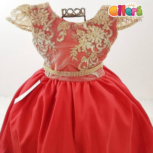 Vestidos de daminhas shops de casamento vermelho