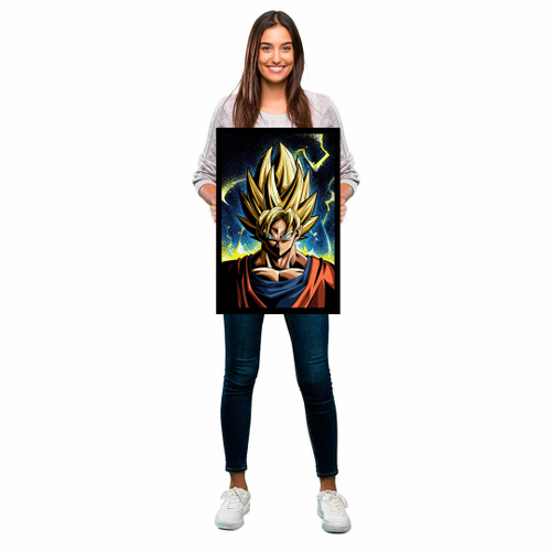 Quadro Decorativo Dragon Ball Z Goku Super Sayajin 5 peça m19 em Promoção  na Americanas