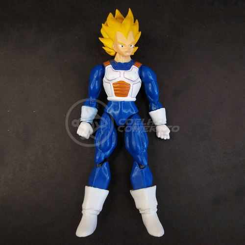 Vegeta - Dragon Ball Super - Boneco Articulado - com Peça