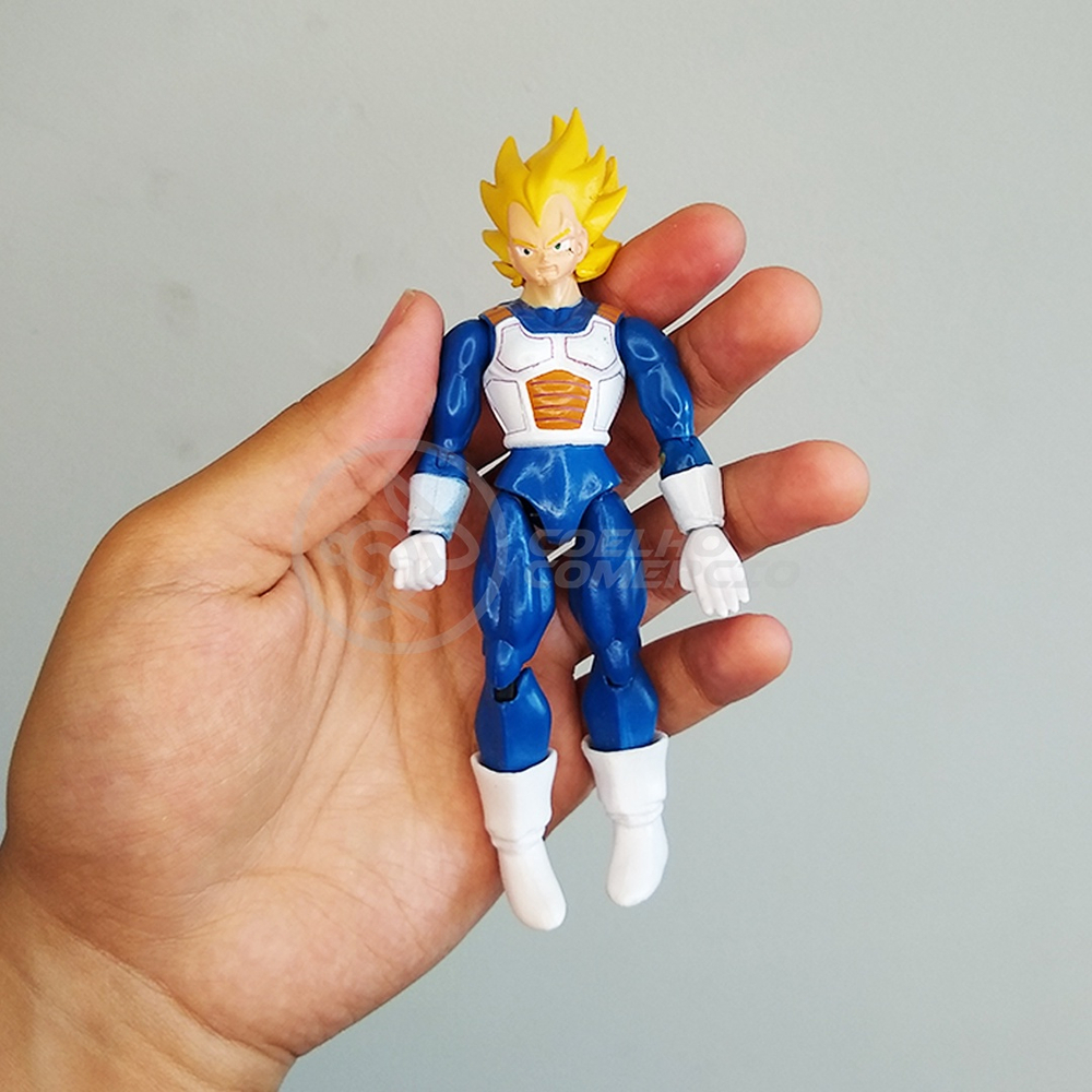 Boneco Brinquedo Articulado 14cm Action Figure Removivel Goku SSJ