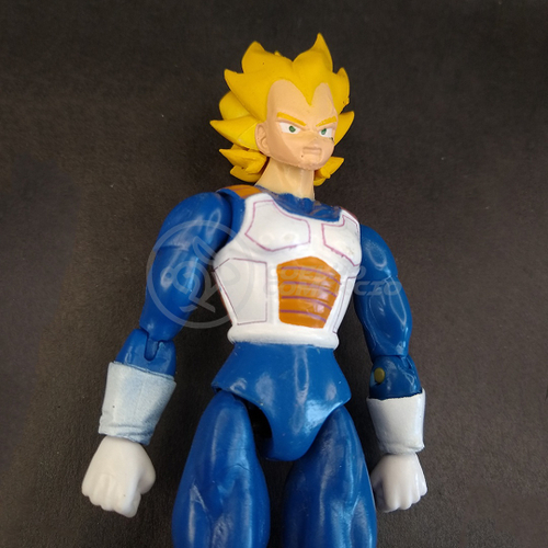 Boneco Articulado - Dragon Ball Super - Super Saiyan Vegeto - Azul