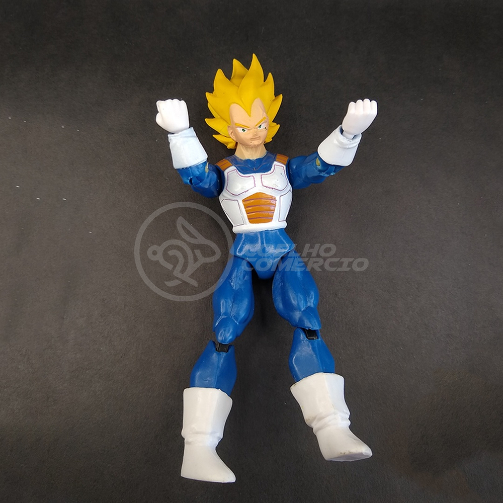 Boneco Brinquedo Articulado 14cm Action Figure Removivel Goku SSJ