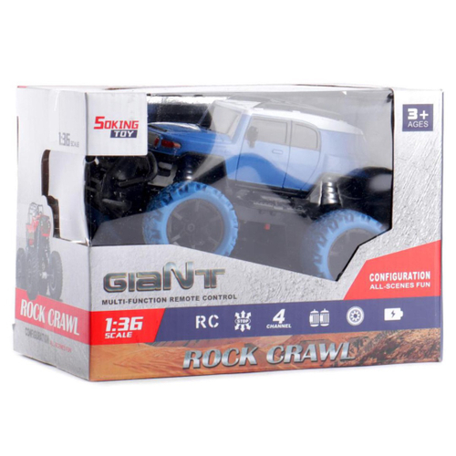 Carro Controle Remoto 4Ch 4X4 Truck Off Road Starry Blue na