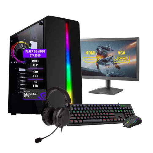 Pc Completo Gamer com 1000 Jogos acompanha Kit Gamer - Imperiums -  Computador Gamer - Magazine Luiza