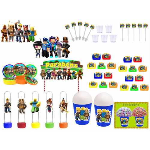 KIT FESTA PERSONALIZADA ROBLOX