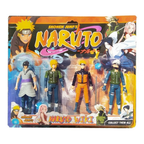 Kit com 4 Bonecos Desenho Naruto Shippuden na Americanas Empresas