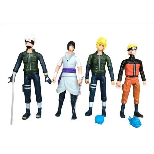 Kit 4 Bonecos Time Clássico Naruto Bandai F0051