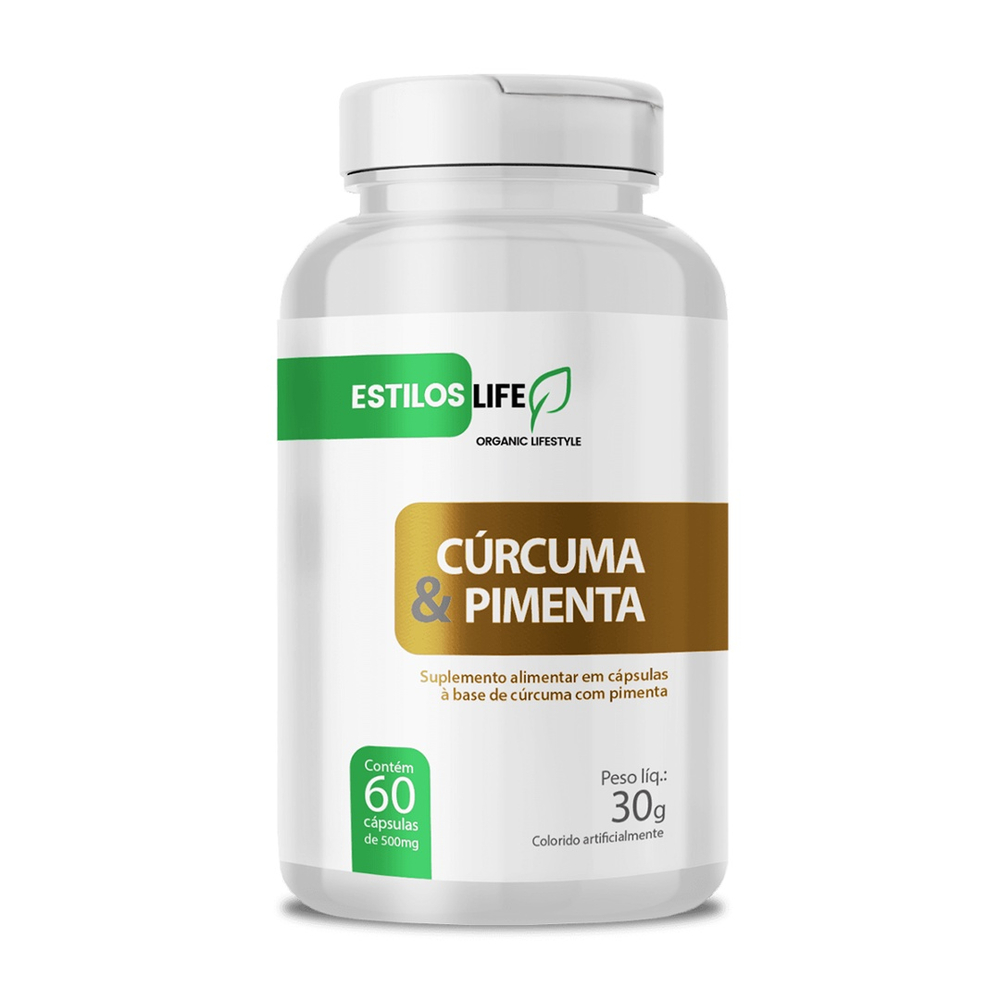 Cúrcuma Longa Com Pimenta Preta 60 Capsulas 500mg No Shoptime