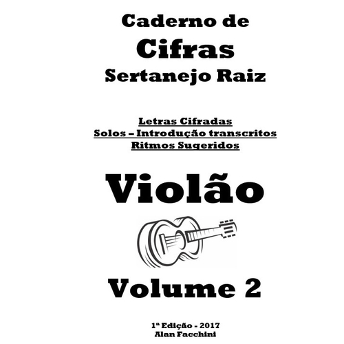 Caderno de Cifras Violão Pop Rock Vol 2 – 54 Músicas Impresso em