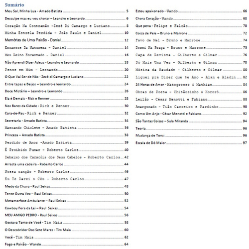 Caderno De Cifras Violão – 47 Músicas - Impresso em Promoção na Americanas