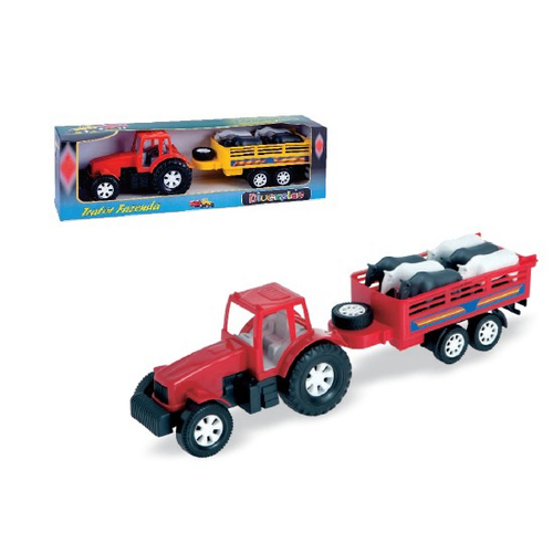 Trator Com Carreta Transporta Toras Brinquedo Da Fazenda em Promoção na  Americanas