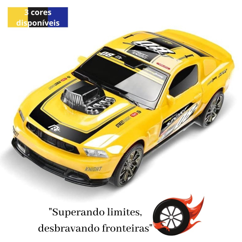 Brinquedo Infantil Carro Carrinho de Corrida Legends Amarelo