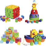 Gogogmee 4 Pçs Conjunto De Jogo Interno Brinquedos Educativos Para Crianças  Conjunto De Artesanato Ioiô Bola Para Crianças Ioiô Brinquedo De Madeira