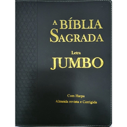Biblia letra jumbo Luxo com Harpa kc Menor preço em Biblia letra jumbo Luxo com Harpa kc