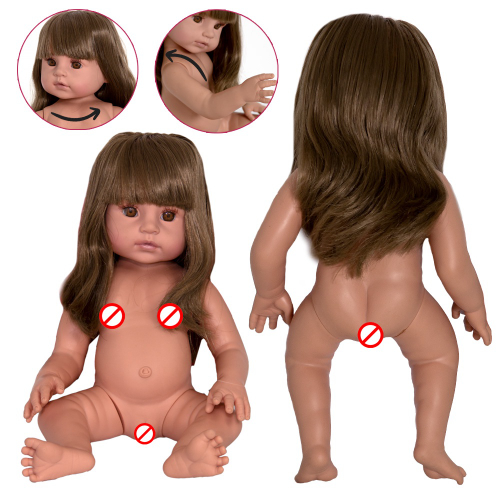 Boneca Bebê Reborn C/ Girafinha Menina - 100% Silicone