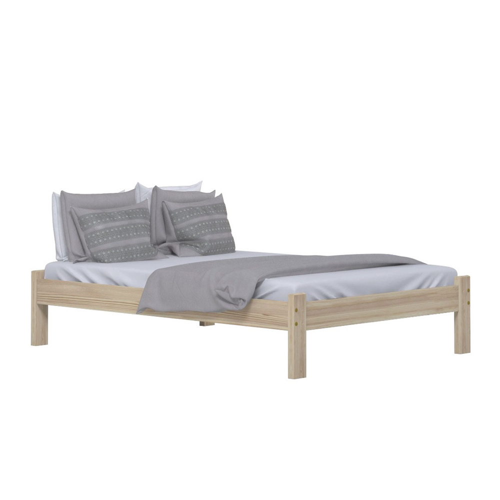 Cama Casal Turca Madeira Maci A Cor Natural No Shoptime