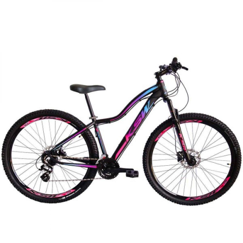 Bicicleta Ksw Xlt Disc M T15 Aro 29 Susp. Dianteira 21 Marchas - Preto/vermelho