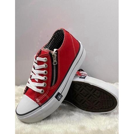 converse vermelho plataforma