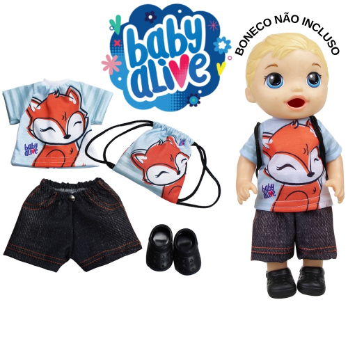 Kit Roupas para Boneca Baby Alive 20