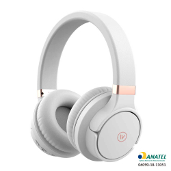 Fone de Ouvido Bluetooth Elite Bass Wireless Headphone Branco com Rosê Menor preço em Fone de Ouvido Bluetooth Elite Bass Wireless Headphone Branco com Rosê
