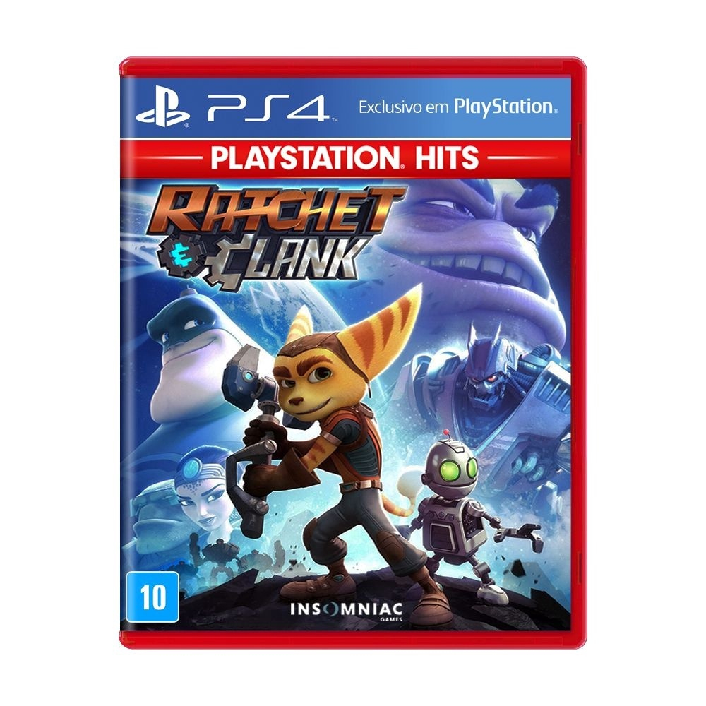 Jogo Ps4 Infantil Ratchet E Clank Mídia Física Novo Hits em