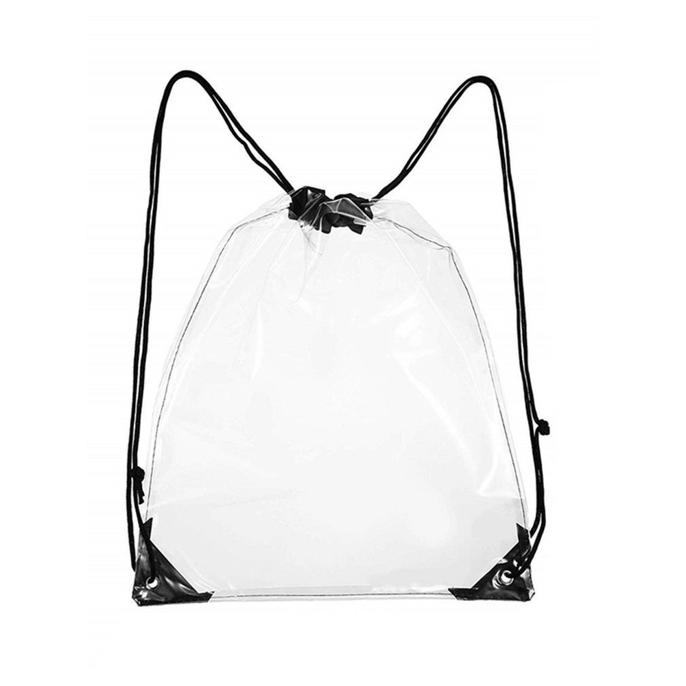 drawstring clear bolsas