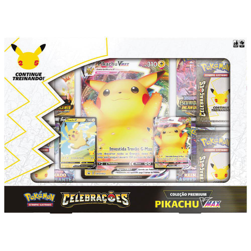 Box Coleção Dourada Celebrações Box Coleção Premium Celebrações Pikachu Vmax - Escorrega o Preço