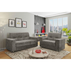 Conjunto Sofá Turin 2 e 3 Lugares Espuma D23 Flash Estofados Menor preço em Conjunto Sofá Turin 2 e 3 Lugares Espuma D23 Flash Estofados