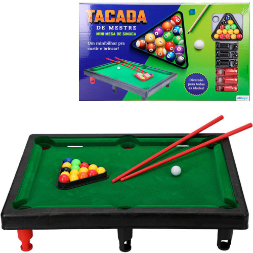 Mesa Sinuca Snooker Bilhar Amigos Brinquedo Tacos Promoção no Shoptime