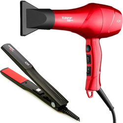 Taiff kit 220V - secador rd ion 1900W + prancha red ion Menor preço em Taiff kit 220V - secador rd ion 1900W + prancha red ion