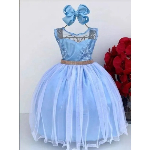 Vestido Infantil de Festa Frozen, Kibellababy, Elo7