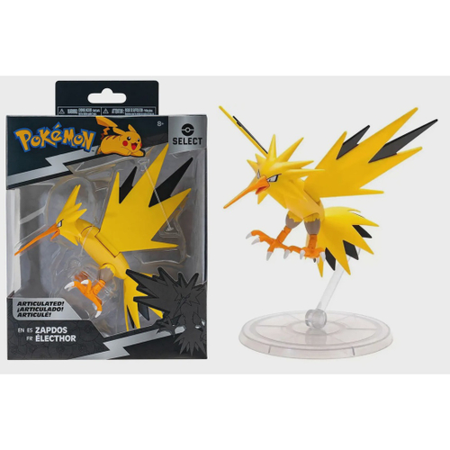 Pokemon - Boneco Articulado de 15cm - Zapdos - Pirlimpimpim Brinquedos